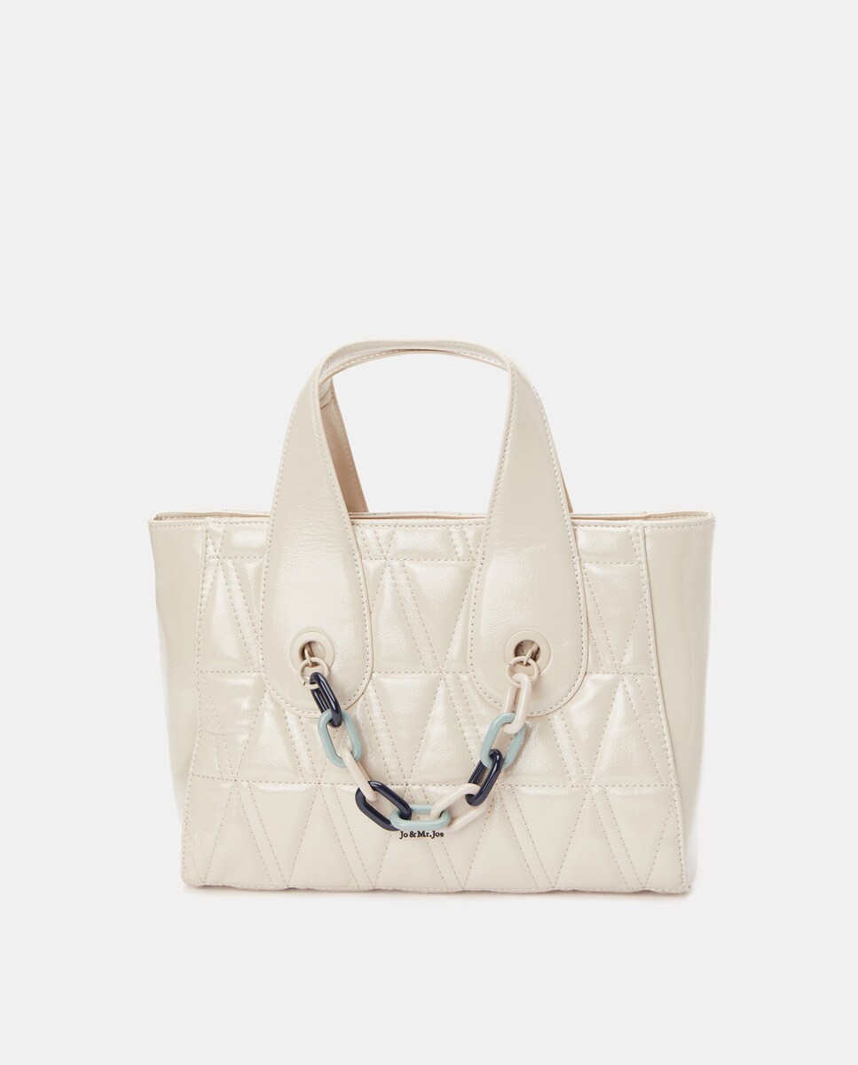 Sac cabas matelassé avec bandoulière amovible