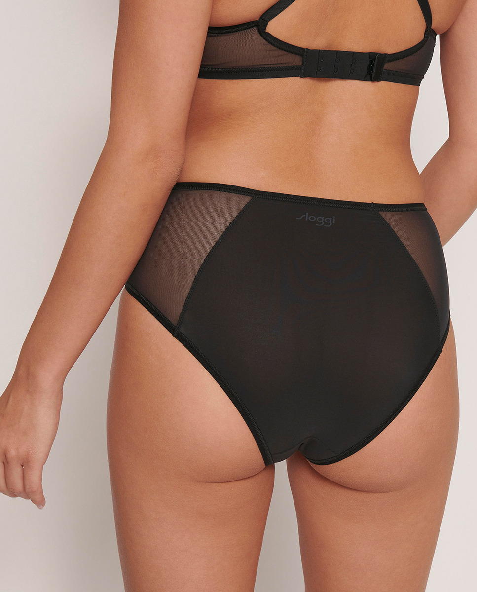 Cueca de Cintura Subida Super Elástica Preto-2