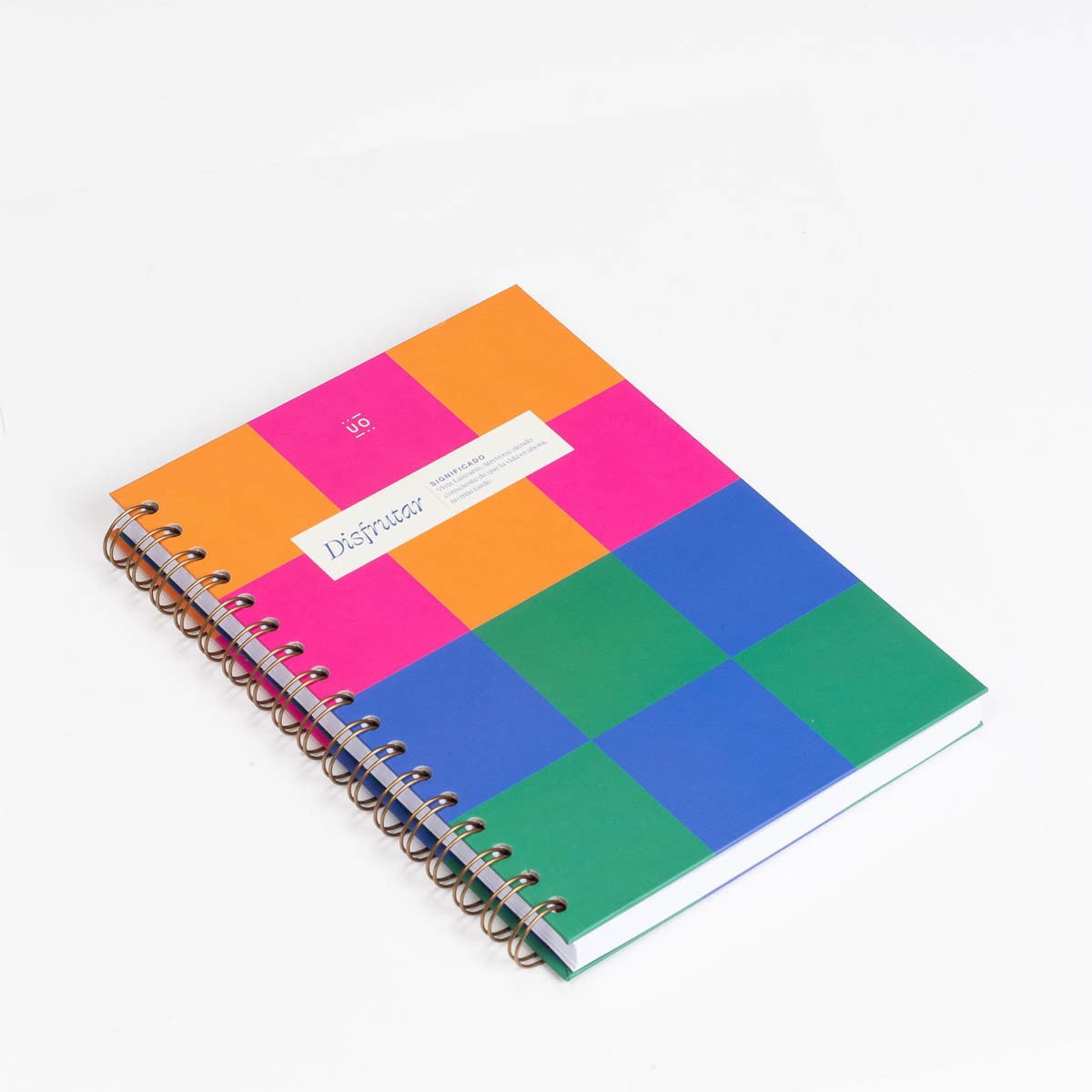 Bloco Espiral de Capa Dura 200 Páginas Disfrutar Espanhol - 150x220 mm - Multicolor Multicolor-9