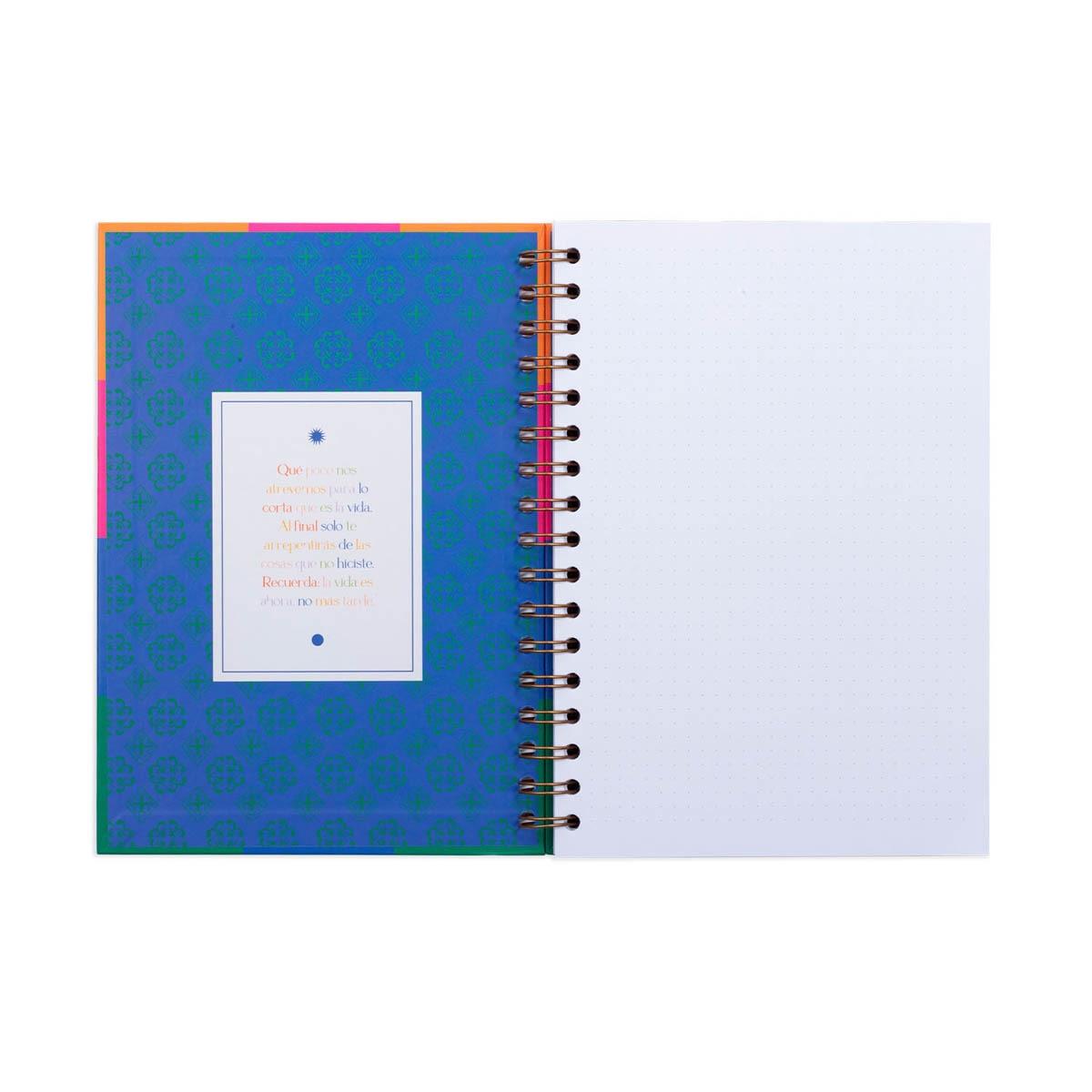 Bloco Espiral de Capa Dura 200 Páginas Disfrutar Espanhol - 150x220 mm - Multicolor Multicolor-4