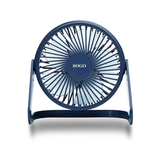 Imagem 0 de Ventoinha de Mesa Sogo VEN-SS-21401-N de 2 W e 1 Velocidade - Diâmetro 12 cm - Azul