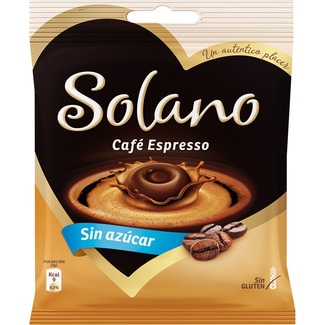 Café Espresso caramelos sin azúcar y sin gluten bolsa 99 g - Solano