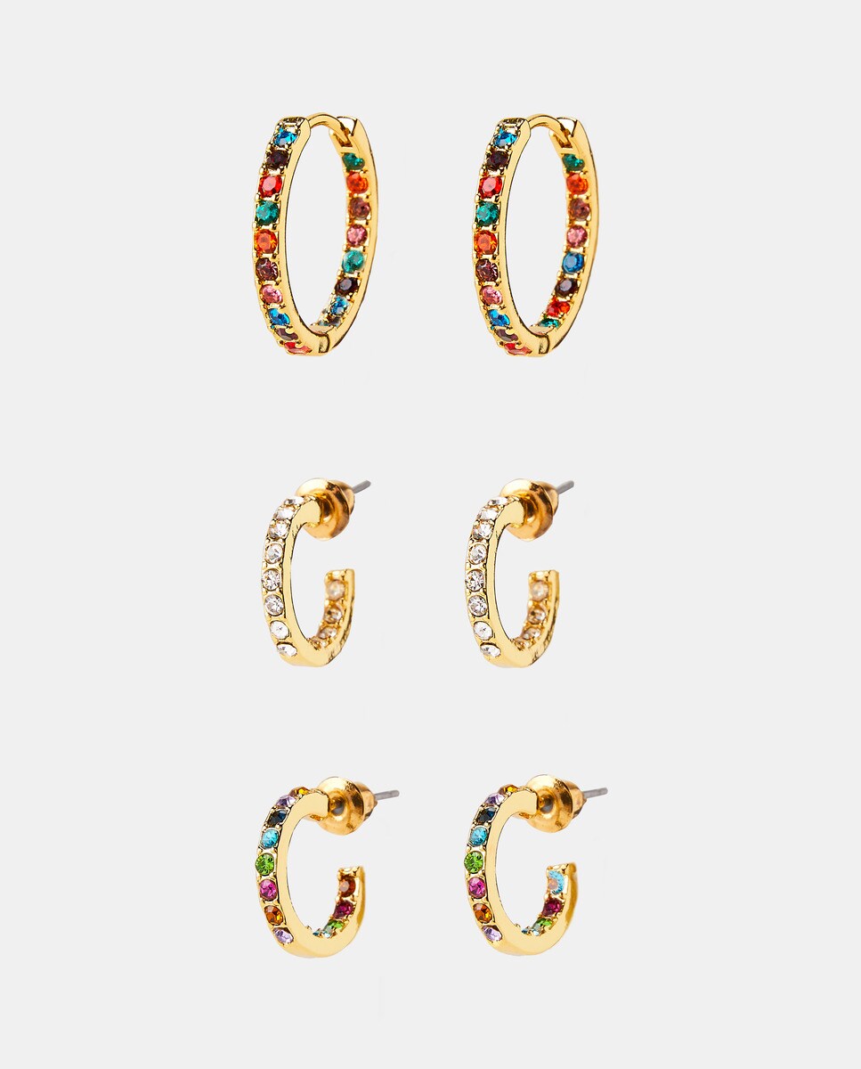 Lot créoles brillants