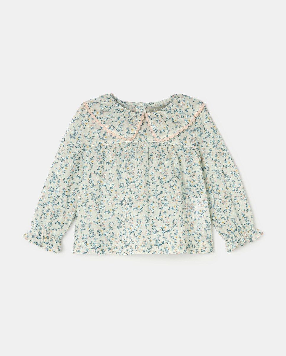 Chemisier manches longues à motif