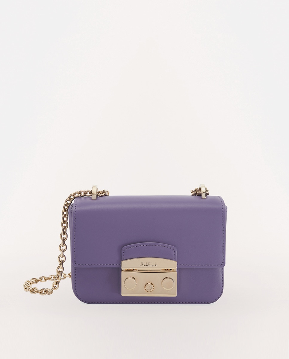 Minisac à bandoulière Metropolis lilas à rabat