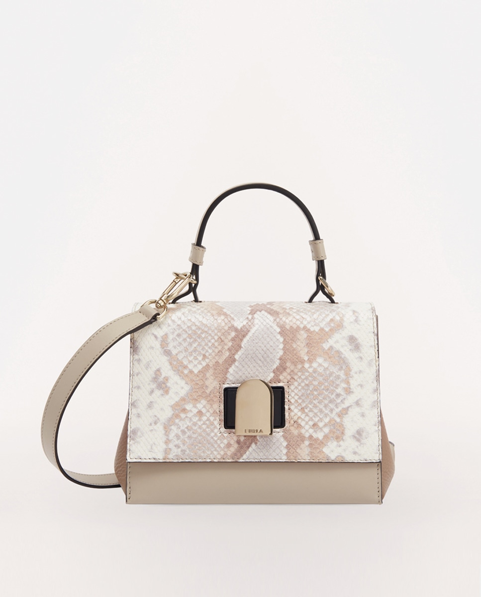 Petit sac à main Emma crème à rabat