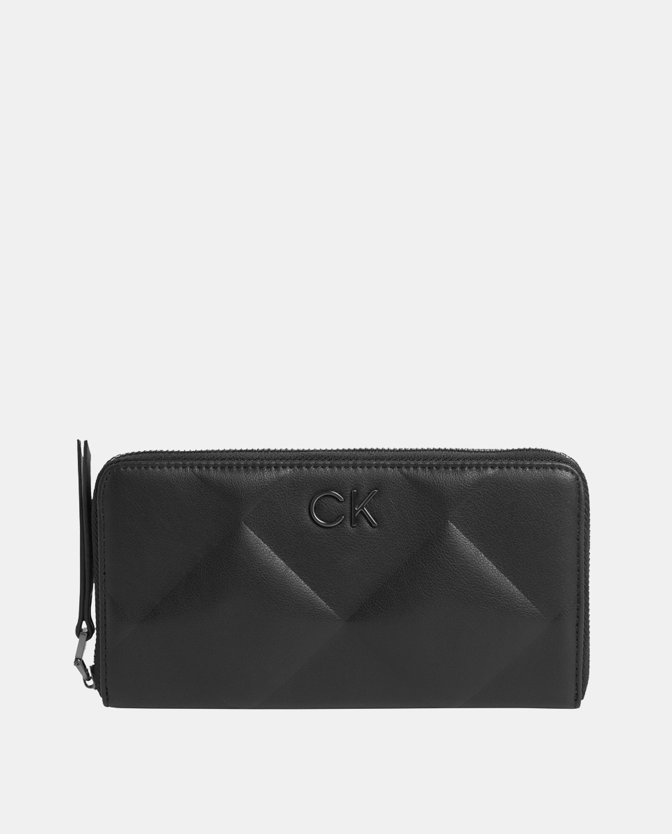 Grand portefeuille matelassé et zippé