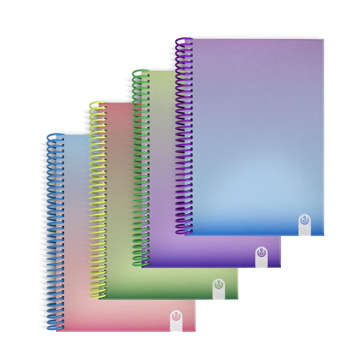 Caderno Forrado de 80 Folhas A5 Quadriculado Gradient 1