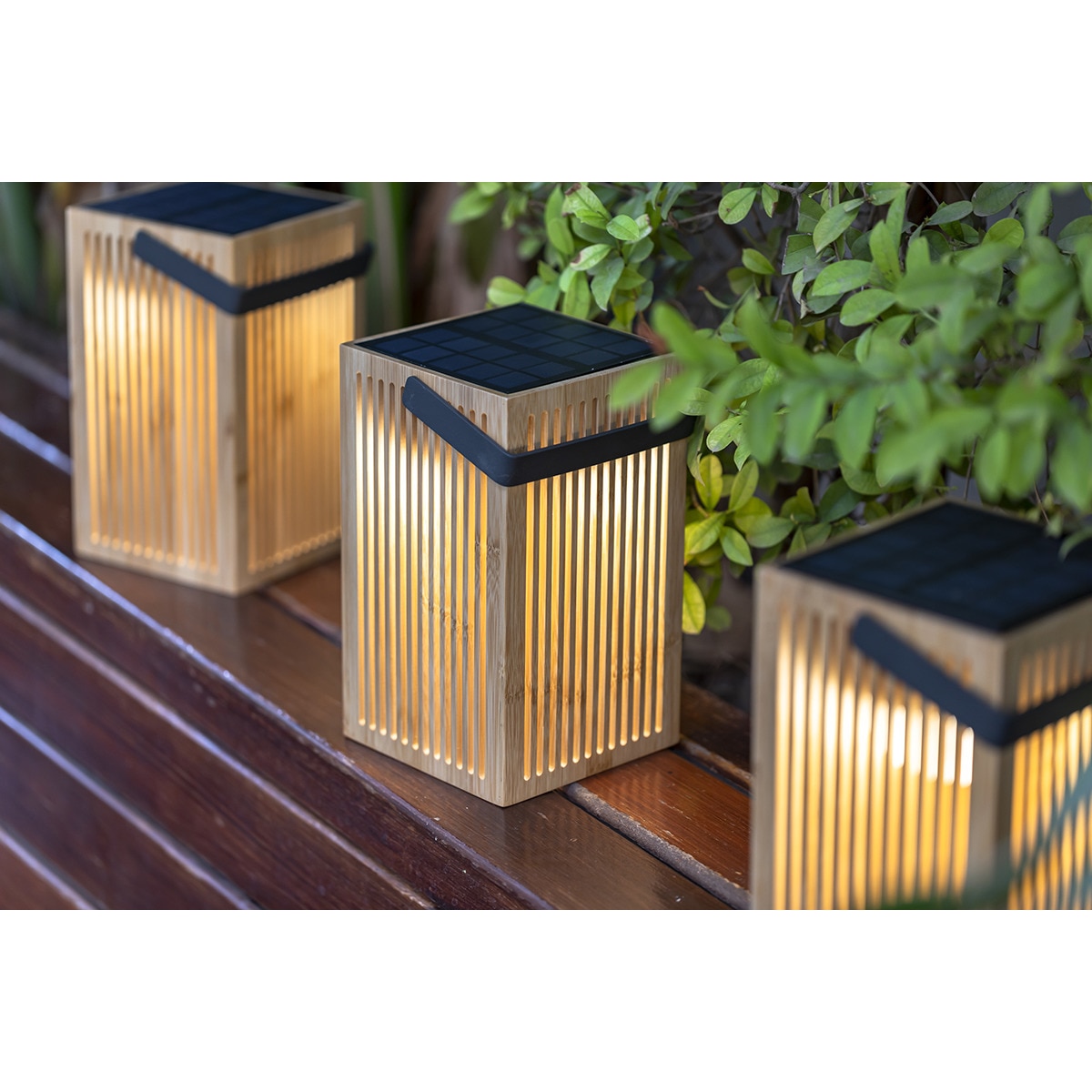 Farol de mano solar exterior Okinawa Lantern New Garden Natural-5