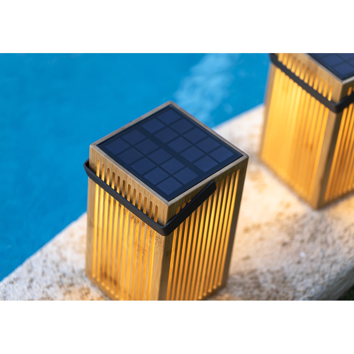 Farol de mano solar exterior Okinawa Lantern New Garden Natural-3