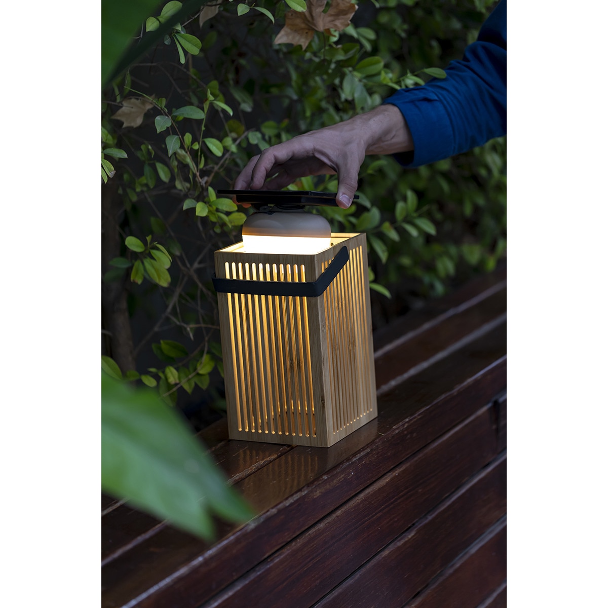 Farol de mano solar exterior Okinawa Lantern New Garden Natural-2