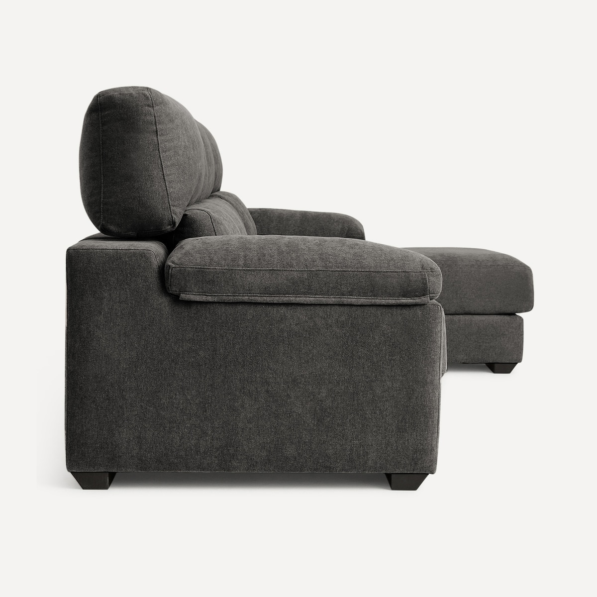 Sofá de 5 plazas con asientos deslizantes y chaiselongue derecha Jerte El Corte Inglés Storm/Gris oscuro-3