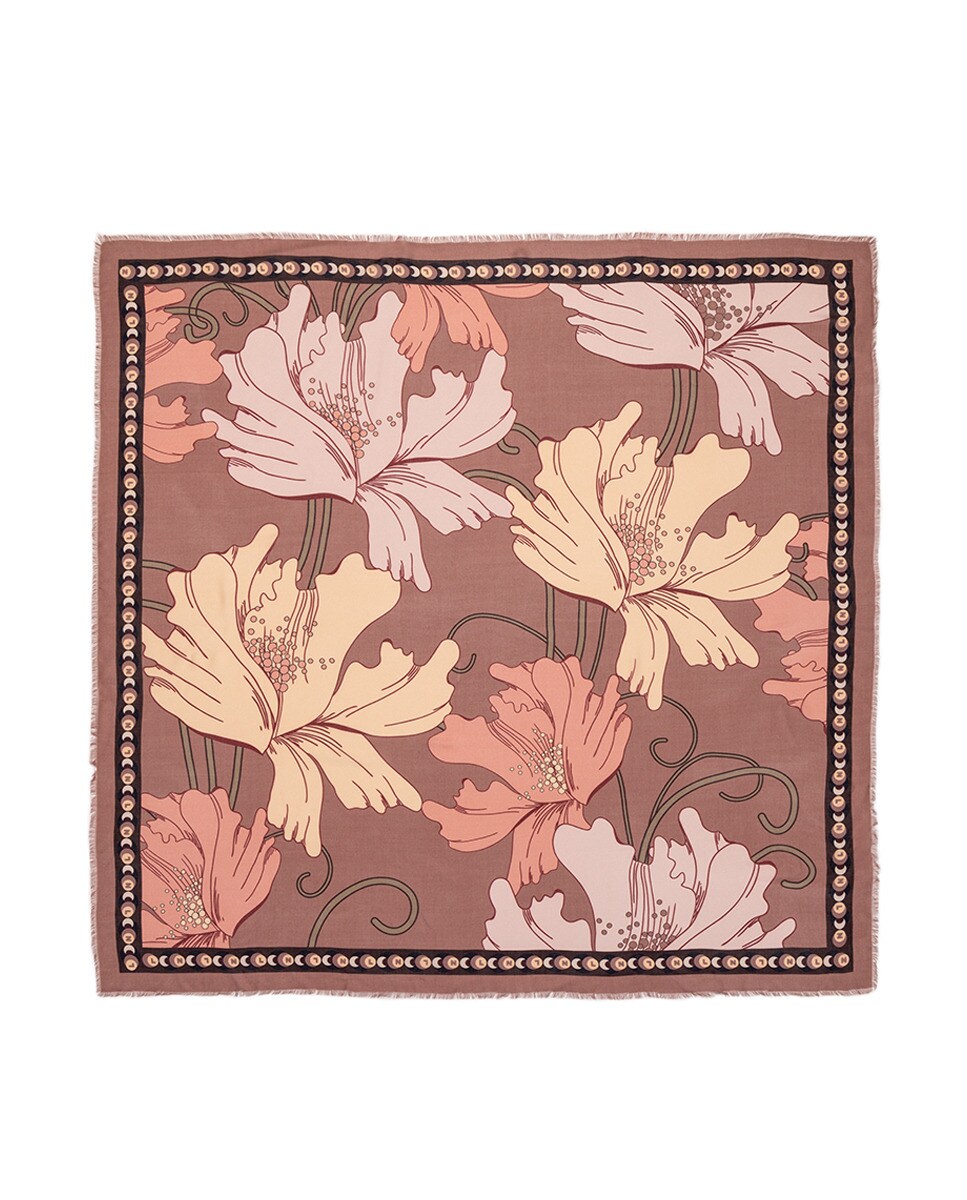Foulard imprimé floral