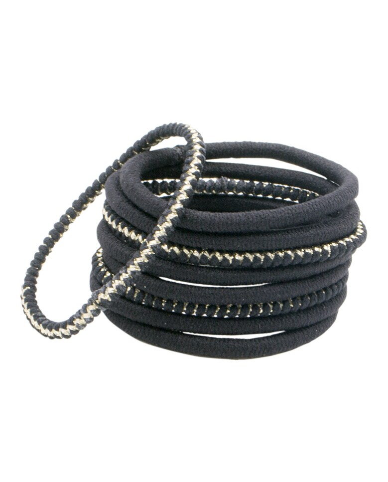 Elásticos grandes negro y oro x9 Bachca 1