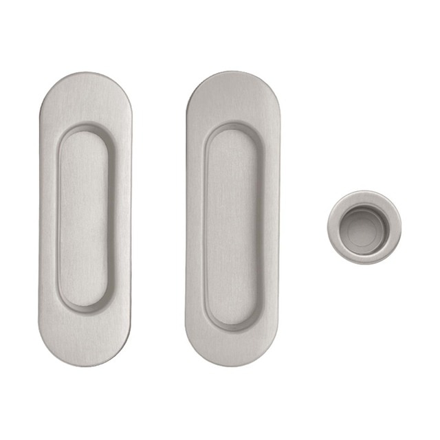 Imagen 0 de Kit Puertas Correderas Embutir Ovalado  30 Ø - 125 x 21 mm