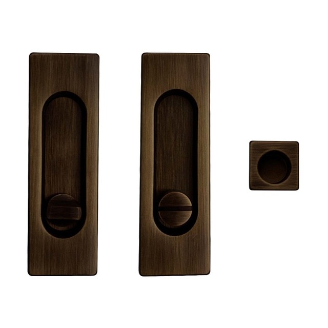Imagen 0 de Kit Puertas Correderas Embutir Rectangular  125 x 21 mm - 160 x 65 mm