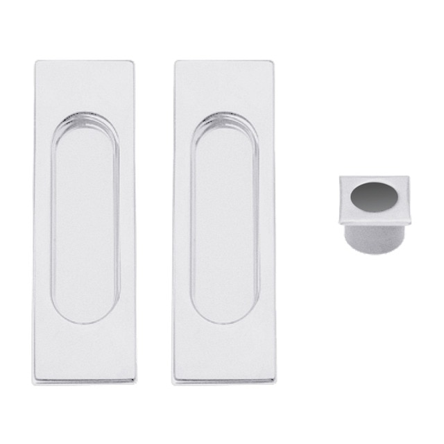 Imagen 0 de Kit Puertas Correderas Embutir Rectangular  30 Ø - 125 x 21 mm