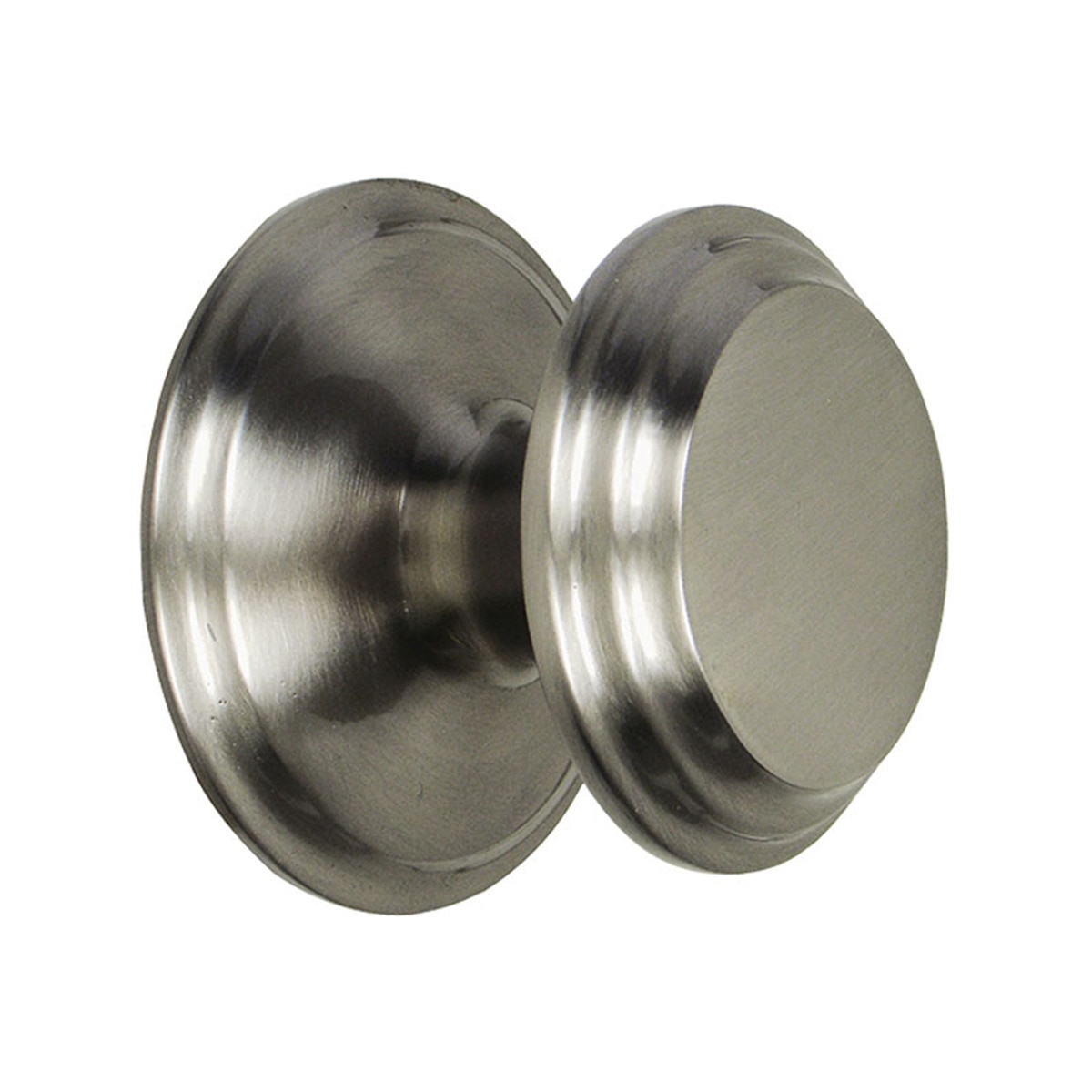 Pomo Puerta de Entrada  90Ø  x  68 mm Níquel Mate-1