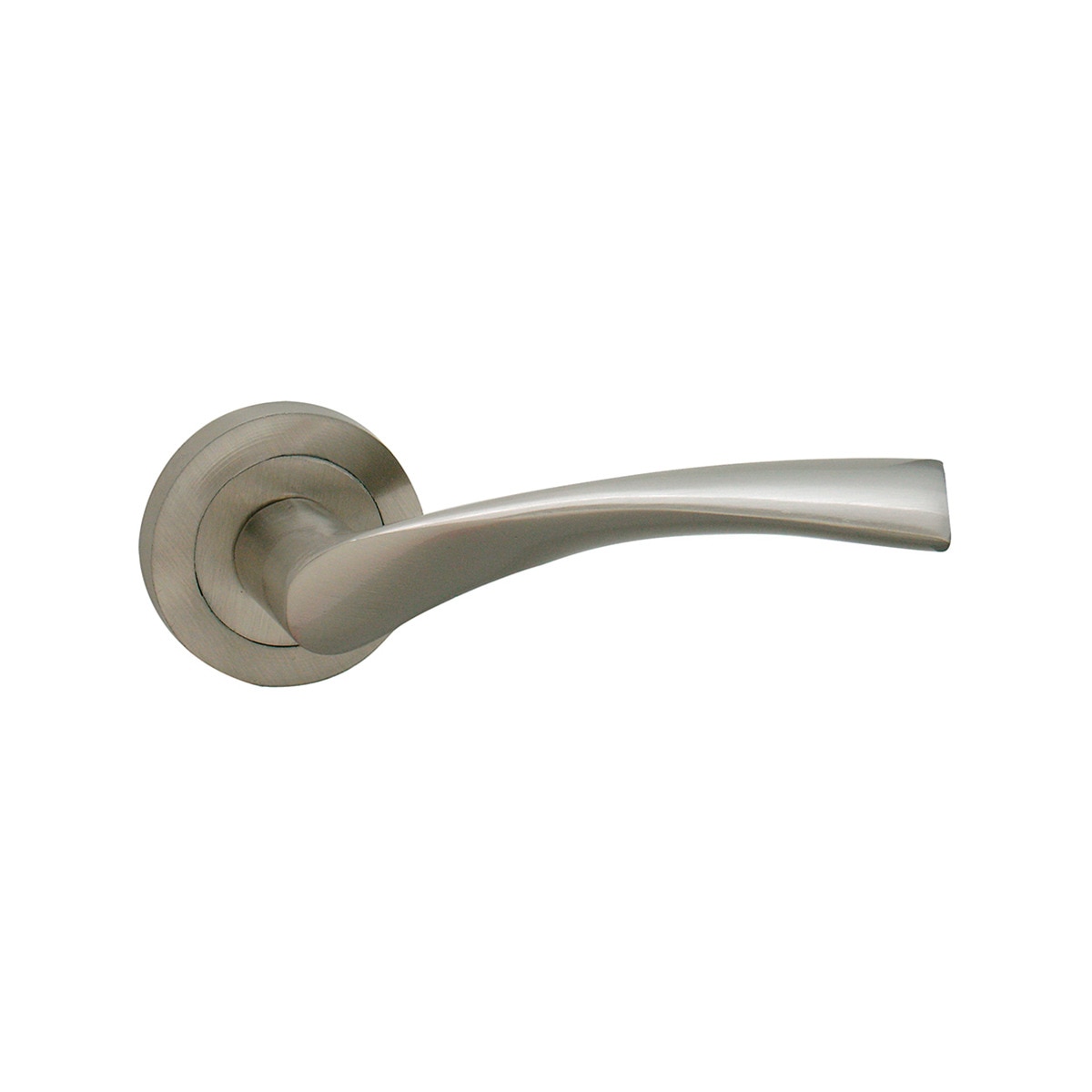 Juego Manilla Roseta Redonda 50 x 125 x 40 mm Níquel satinado-1