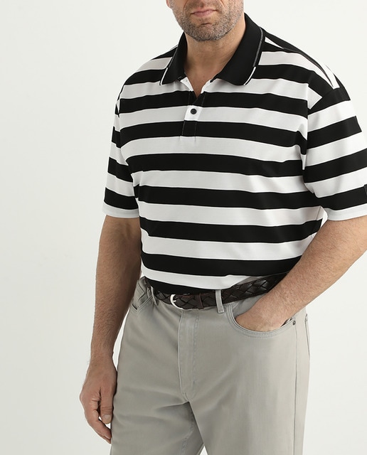 Imagen 0 de Polo de hombre regular de manga corta de rayas tallas grandes