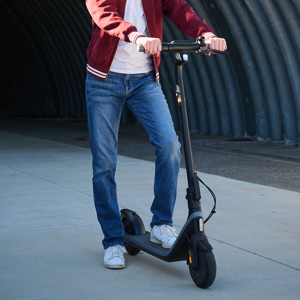 Patinete eléctrico plegable Segway Ninebot E2 negro Negro-5
