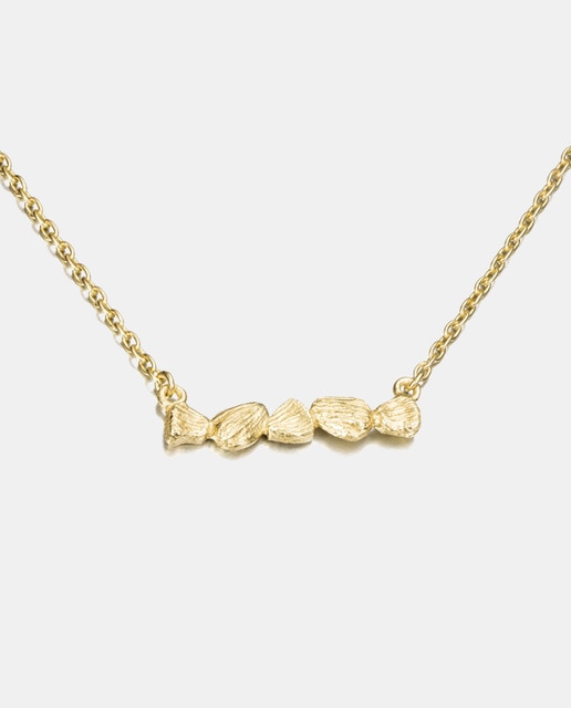 Imagen 0 de Collar Nuggets de plata dorada