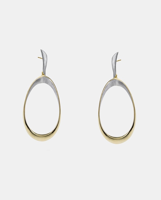 Imagen 0 de Pendientes Bubble de plata dorada