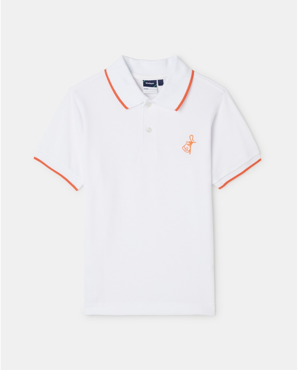 Polo manches courtes et orange