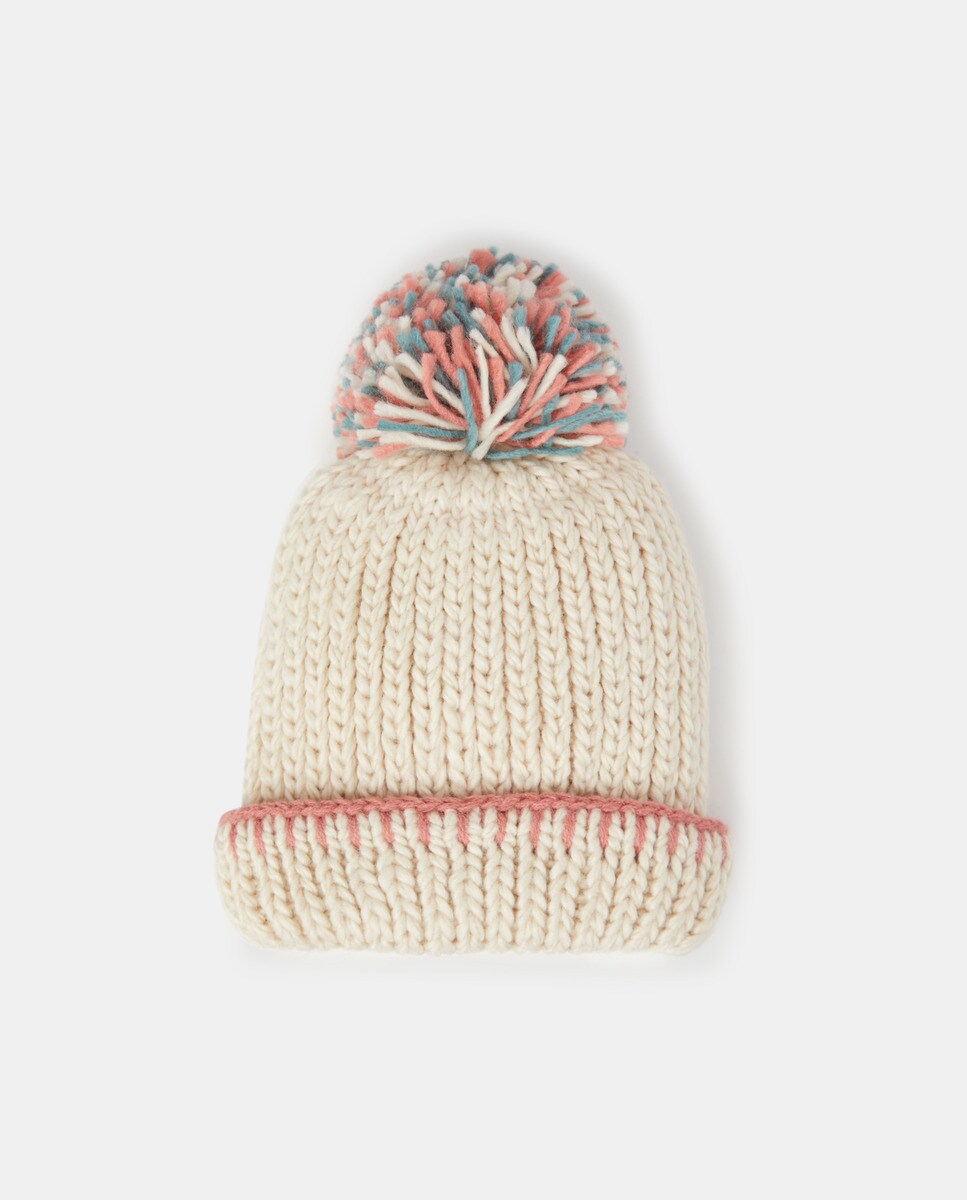 Bonnet pompon surpiqûre