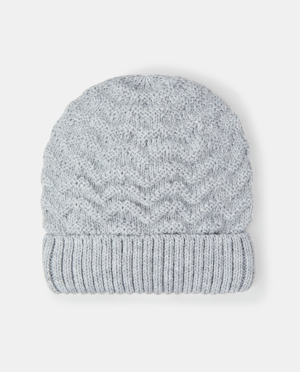 Bonnet tressé assorti