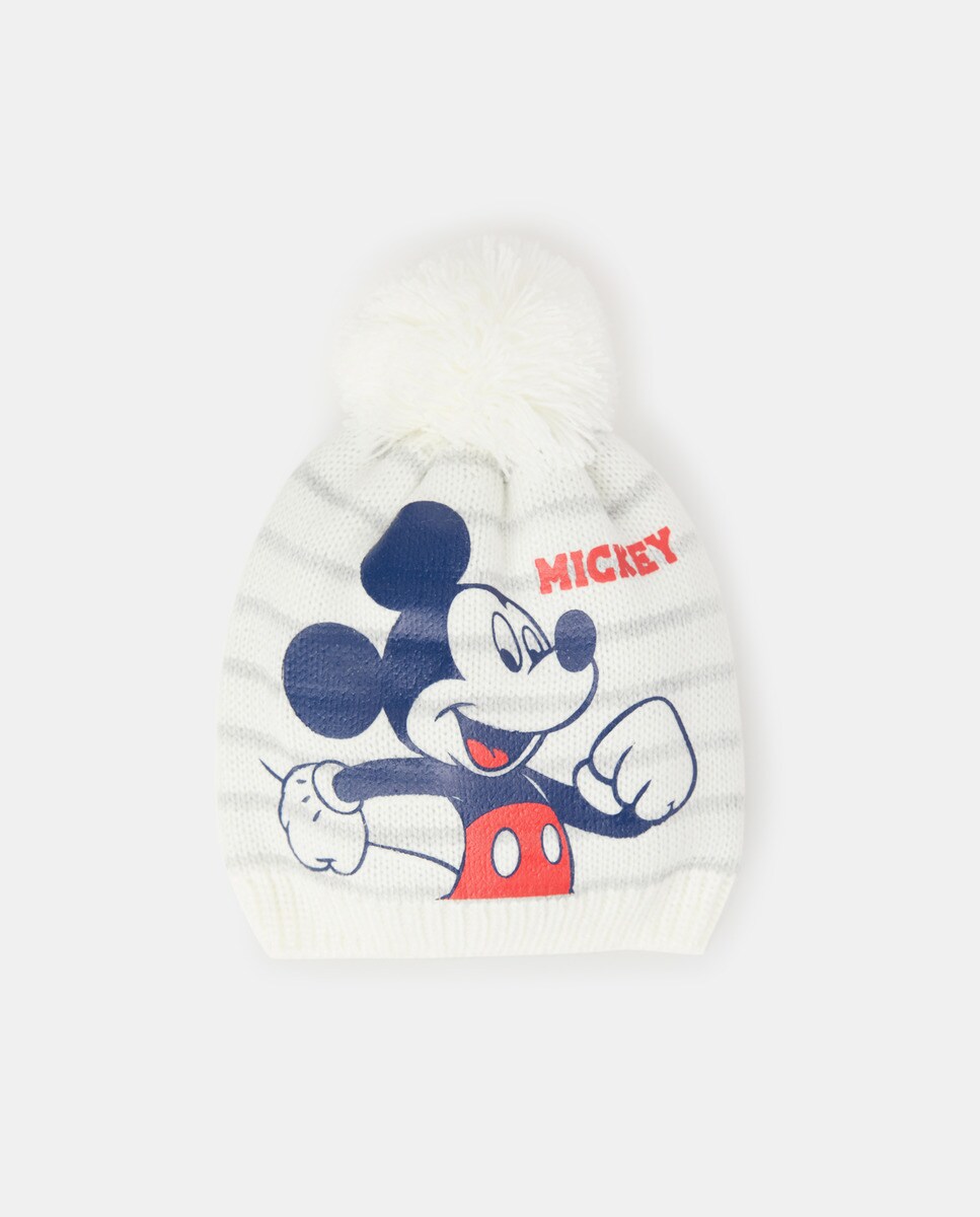 Bonnet Mickey rayures assorti