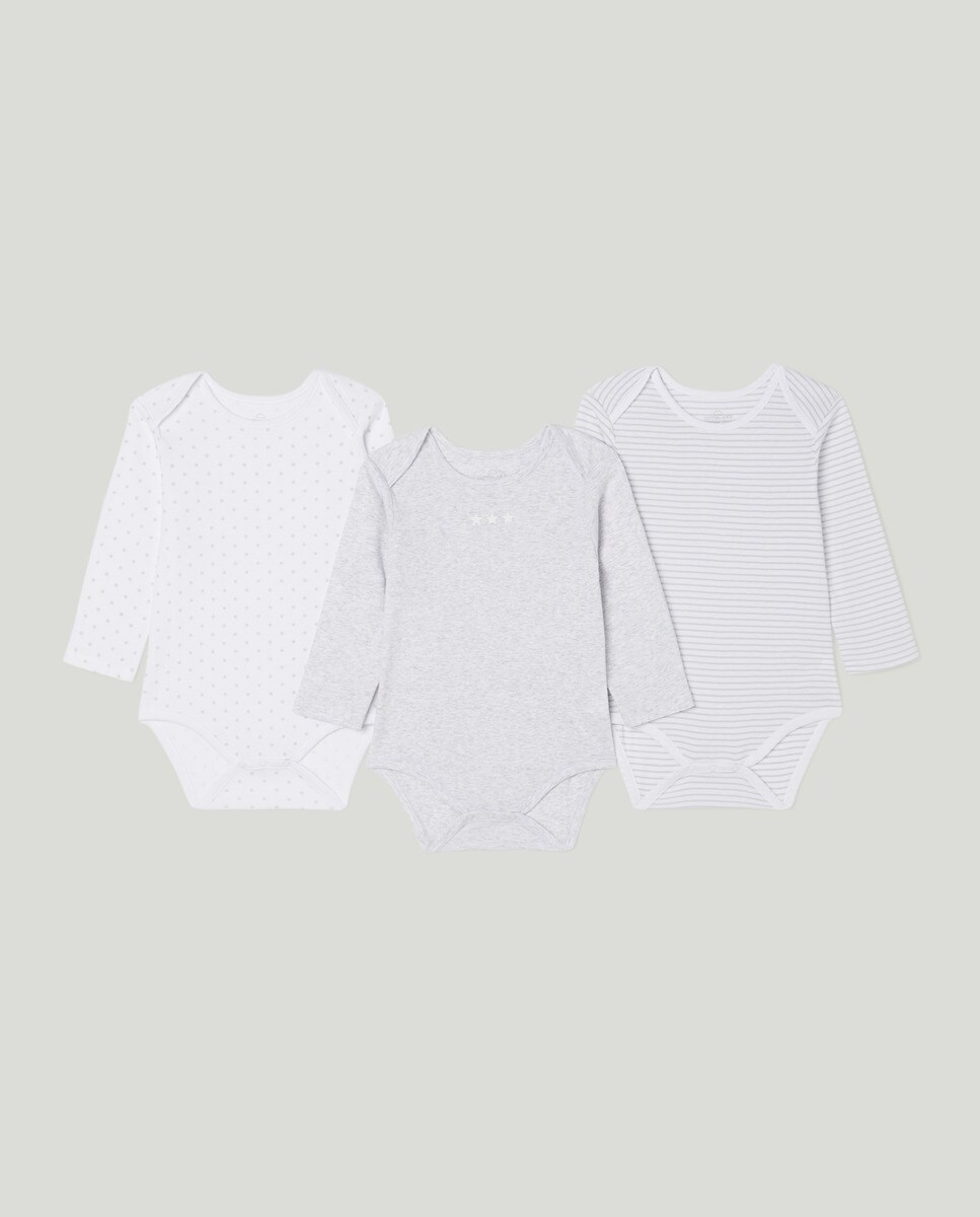 Lot de 3 bodies manches longues