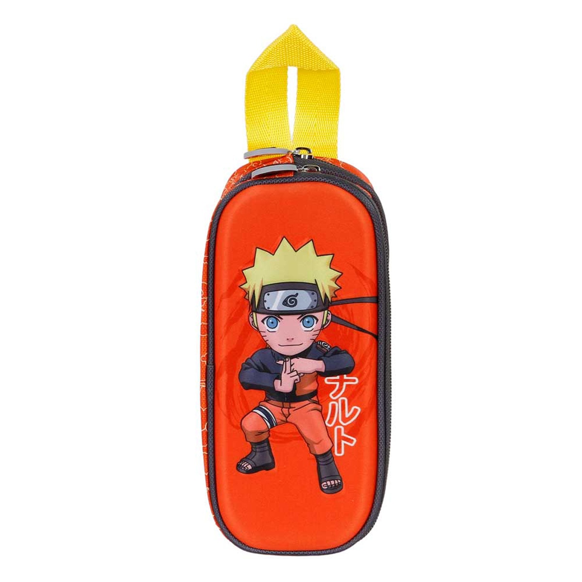 Estuche portatodo doble 3d Chikara Naruto Karactermania rojo Rojo-2