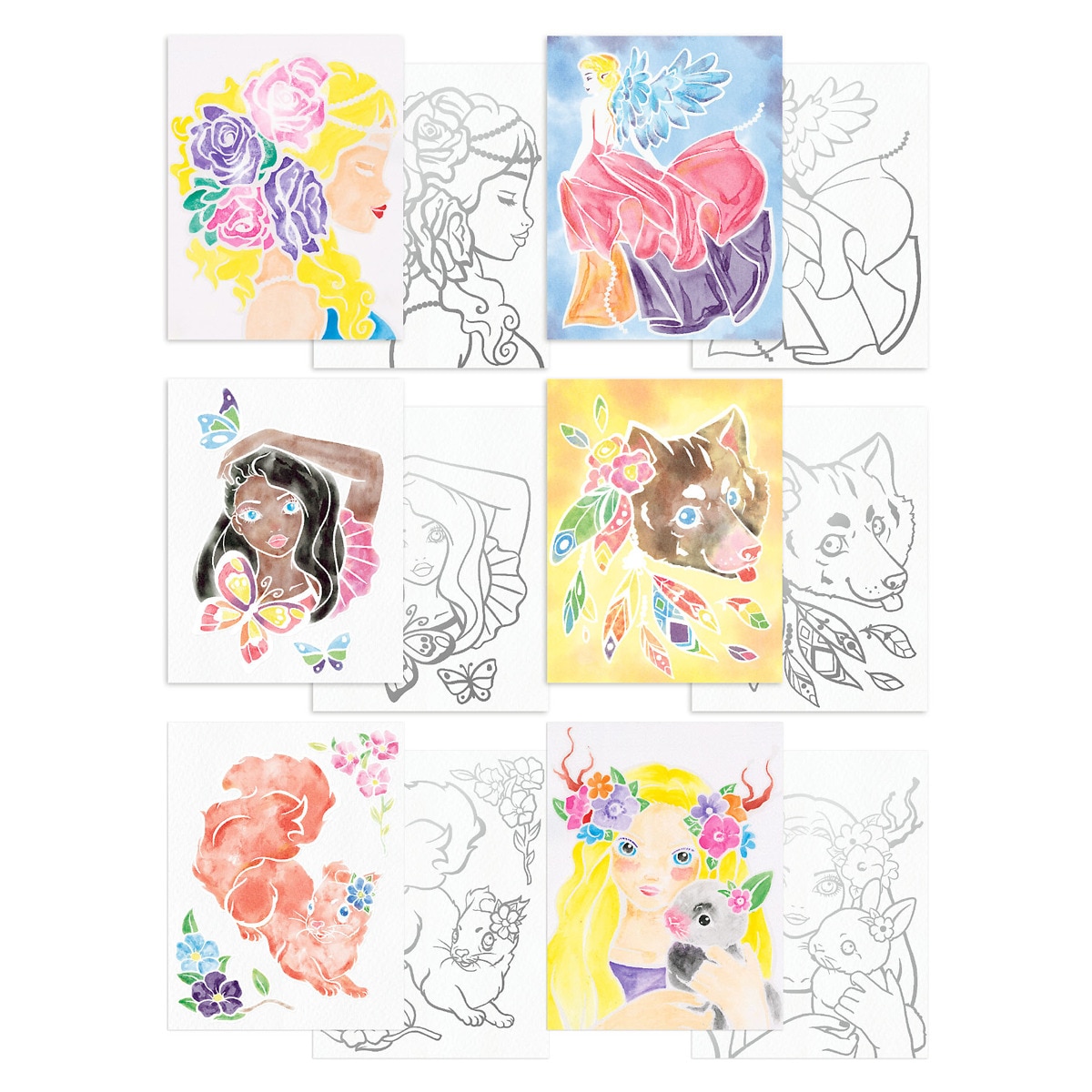 Láminas para colorear Mermaid TOPModel 4