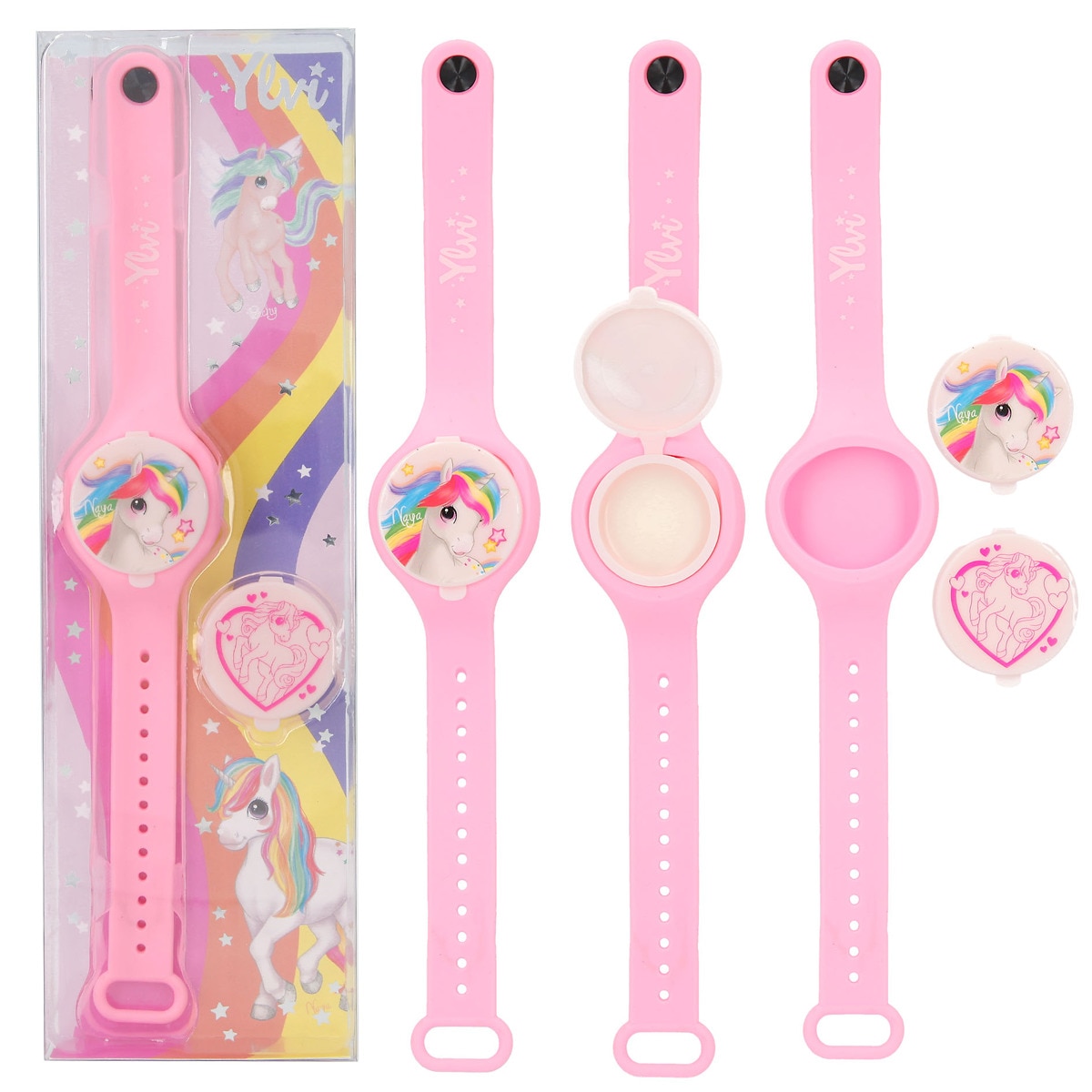 Pulseira com bálsamo labial Mermaid Ylvi Sortido-3
