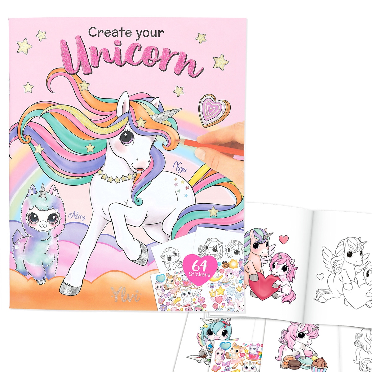 Cuaderno crea tu unicornio Happy Together Ylvi 1