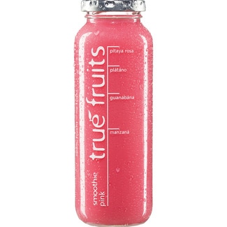 smothie rosa botella 250 ml pitaya rosa, plátano, guanábana y manzana - True Fruits