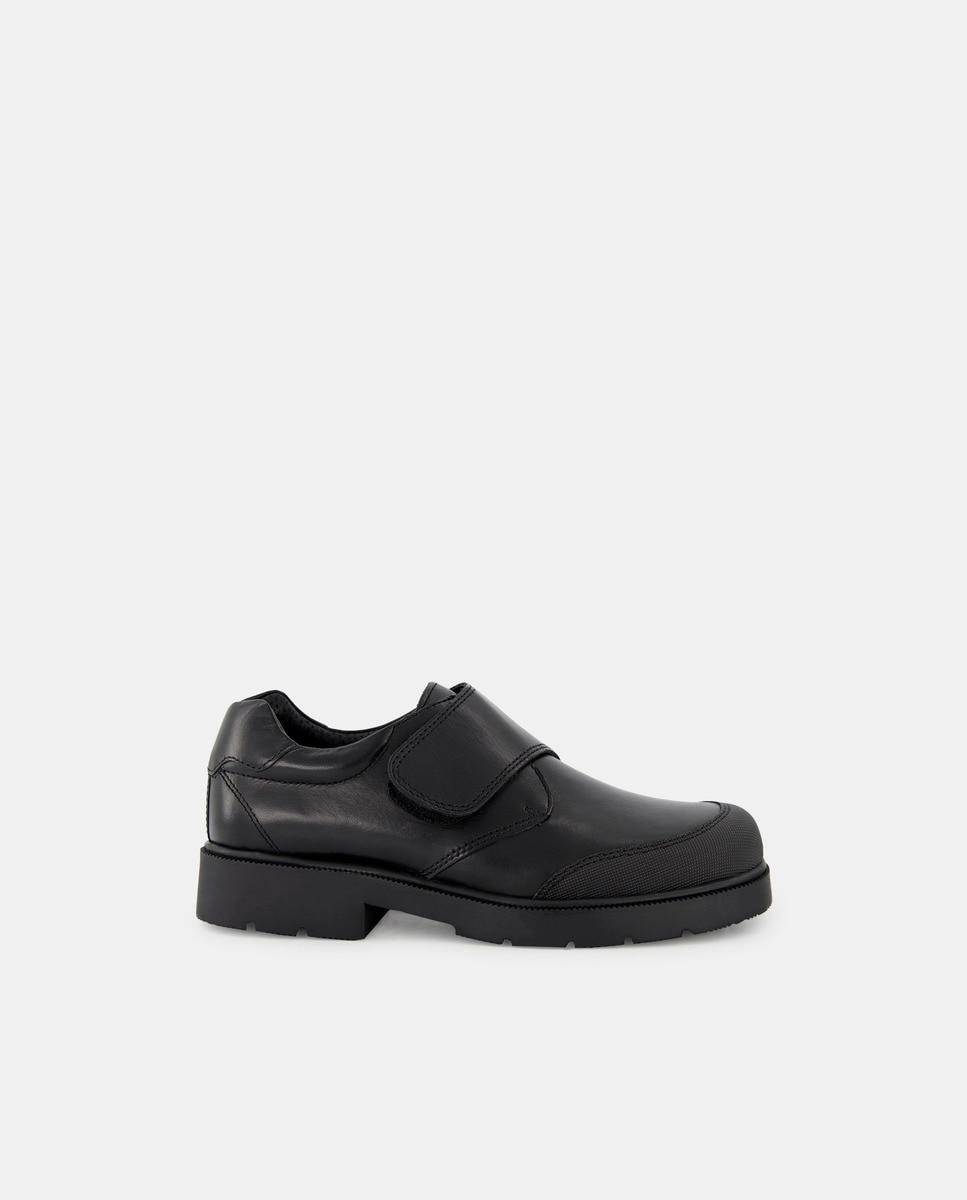 Blucher com Biqueira Reforçada e em Velcro Preto-1