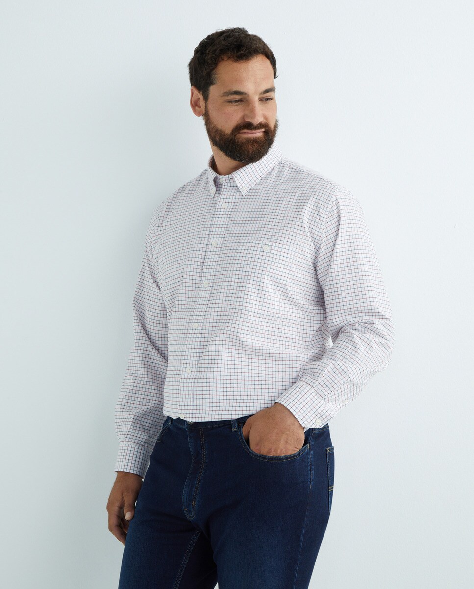 Chemise oxford à carreaux