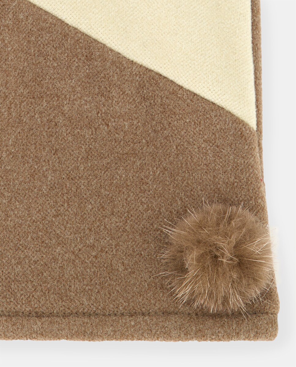 Luvas em Tecido - Bege/Detalhes Camel Bege-2