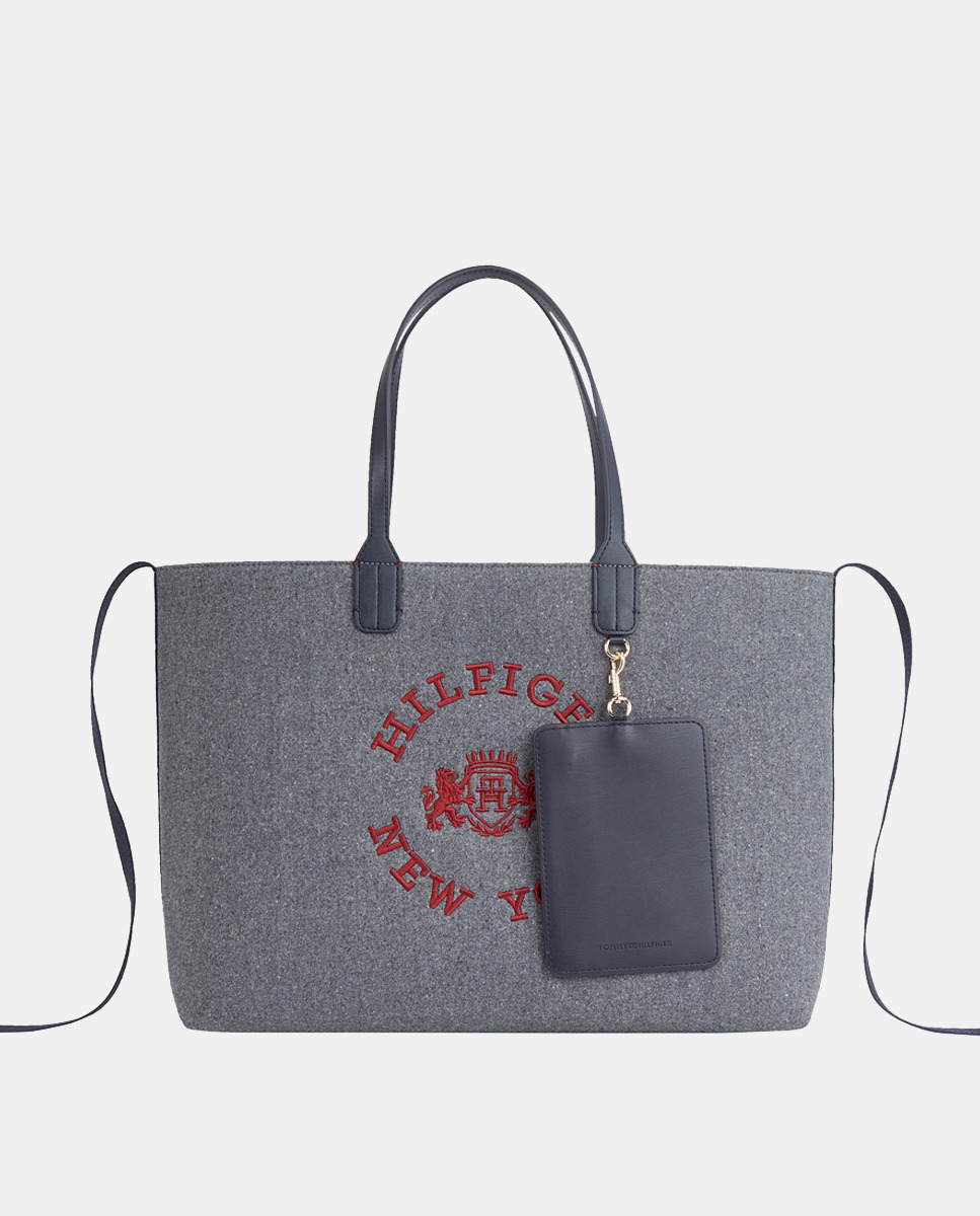 Sac porté épaule style tote avec logo TH