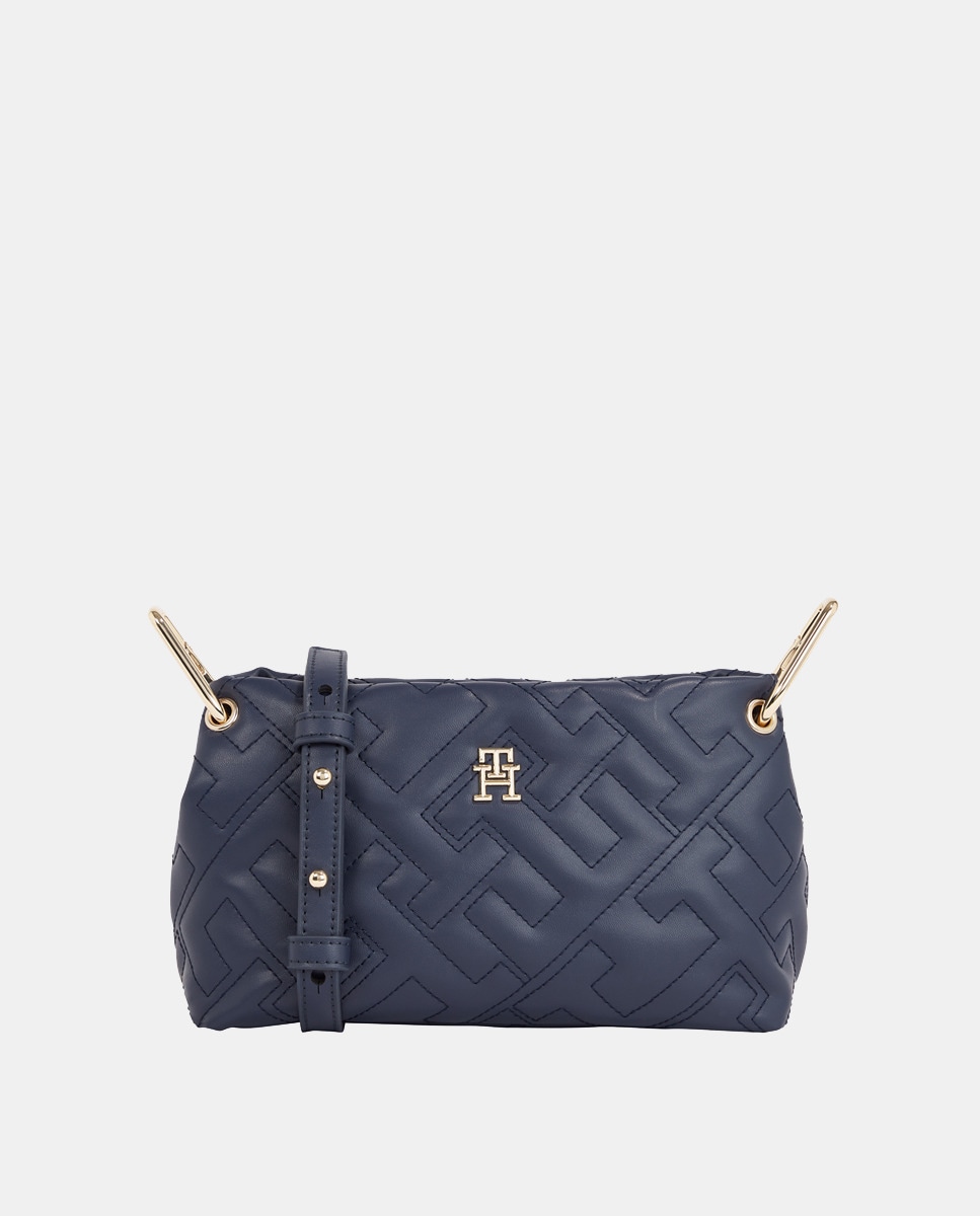 Sac à bandoulière avec logo métallisé