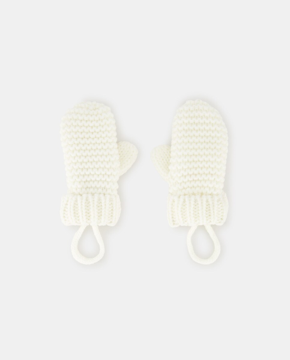 Moufles unies en maille