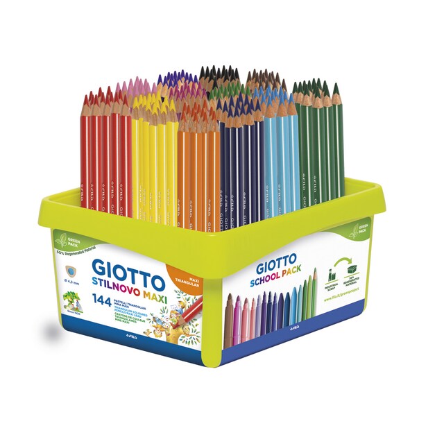 Imagen 0 de Schoolpack 144 lápices Stilnovo Maxi Giotto
