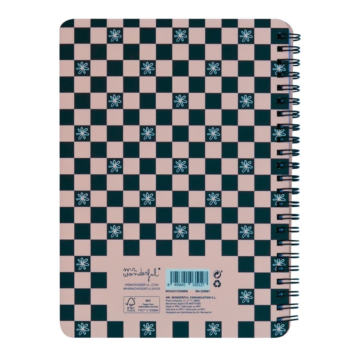 Libreta A4 Mr.Wonderful: Go with the flow 4