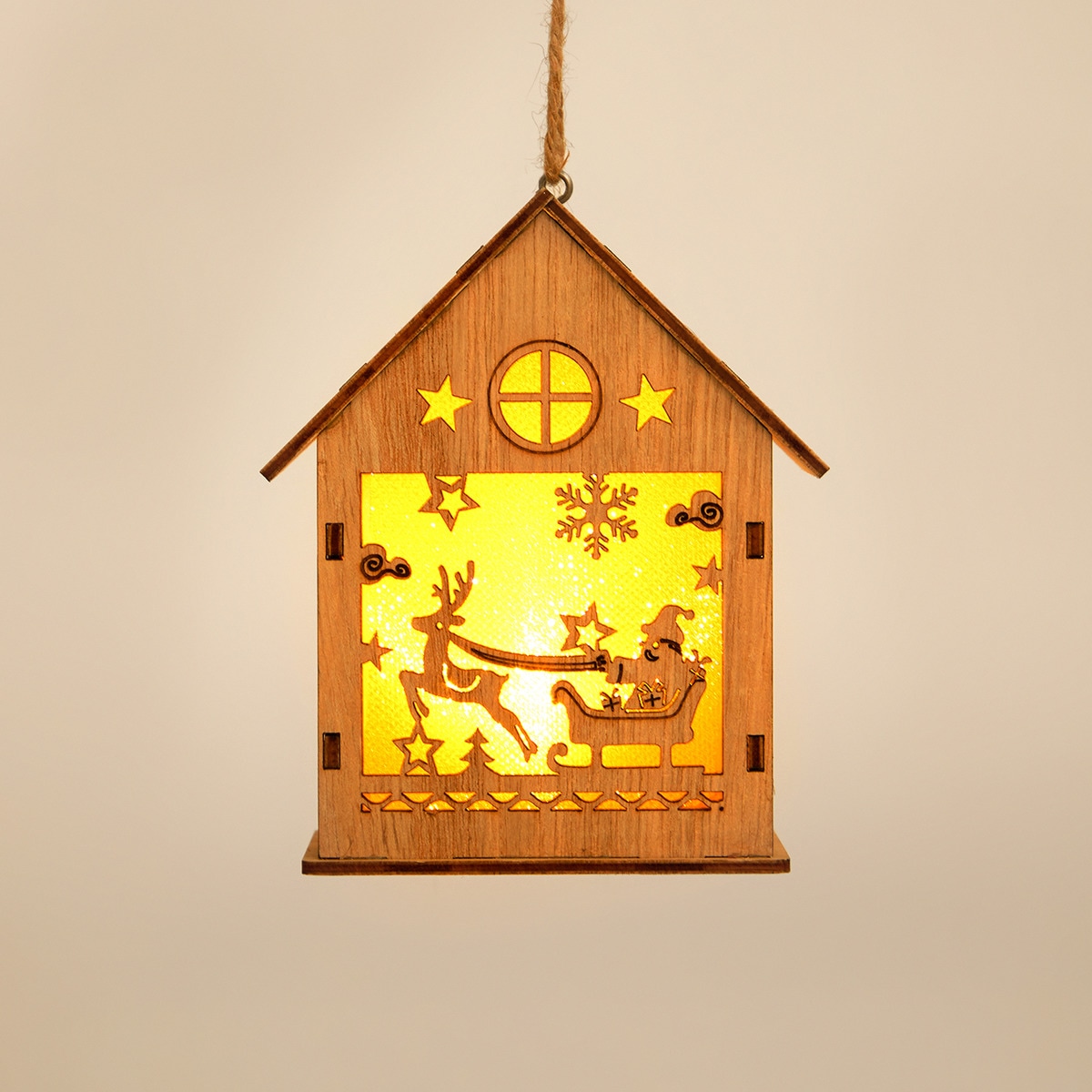 Enfeite de Casa Cenário com Luz LED Natural-1