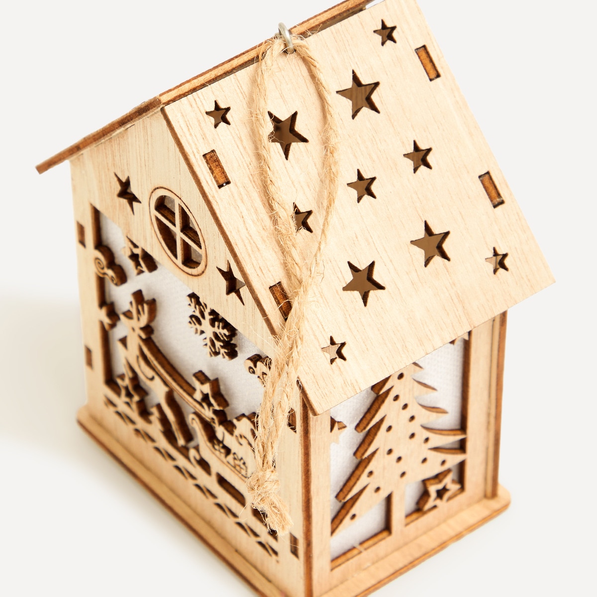 Enfeite de Casa Cenário com Luz LED Natural-3