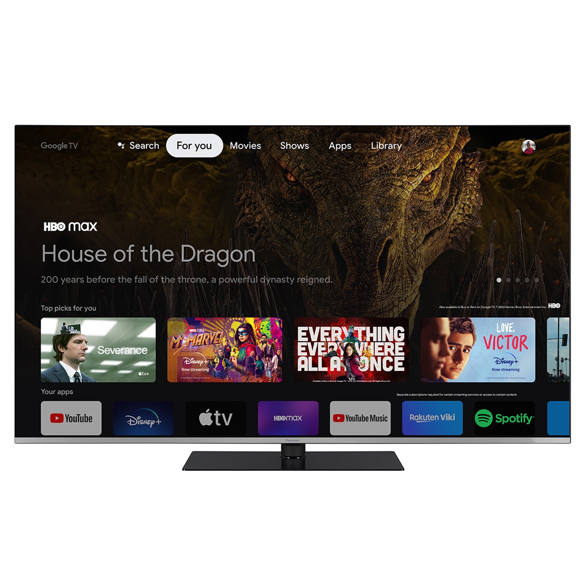 TV LED 126 cm (50") Panasonic TX-50MX710E 4K UHD, Google TV, Dolby Vision, HDR10, Google Assistant Negro-5
