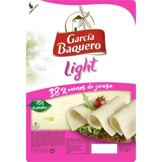 queso mezcla madurado light - 38% m.g. elaborado con leche pasteurizada en lonchas envase 90 g - Garcia Baquero
