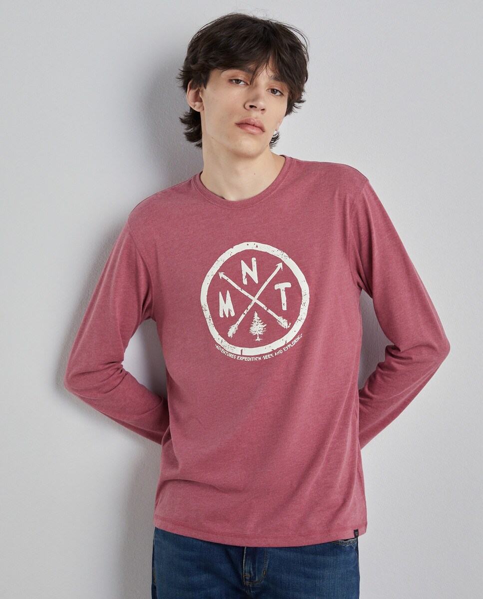 Tshirt à manches longues fantaisie avec imprimé